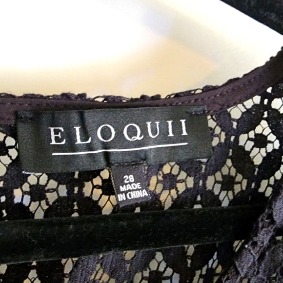 Eloquii Black Sheer Top - Picture 3 of 4
